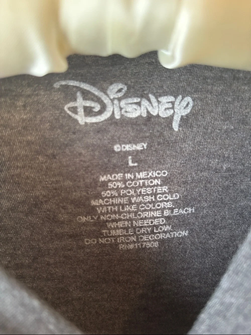 Disney Mickey Mouse Graphic Tee Shirt Short Sleeves Dark Gray Size Large - Picture 6 of 7